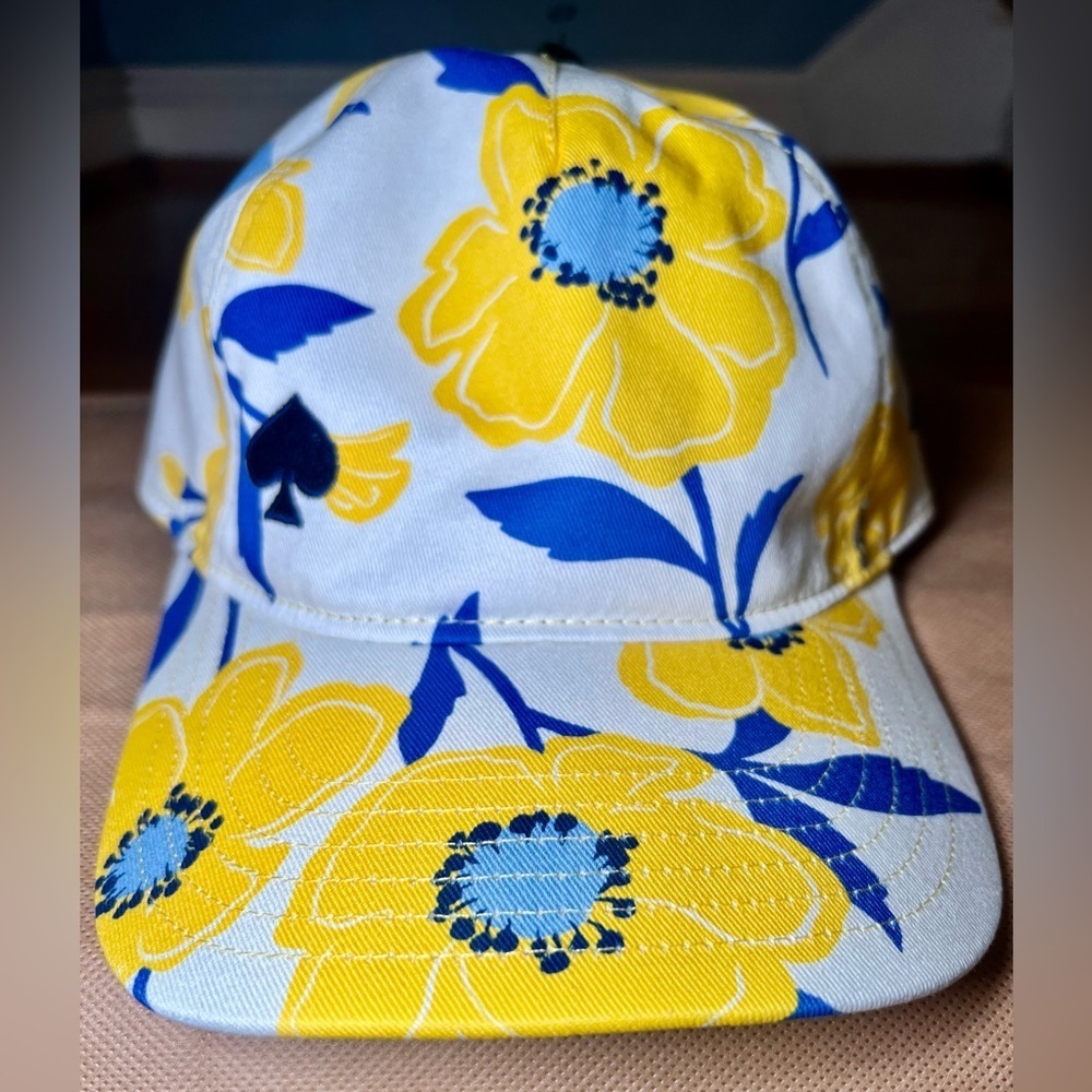 NWT Kate Spade NY Sunshine Floral Baseball Cap